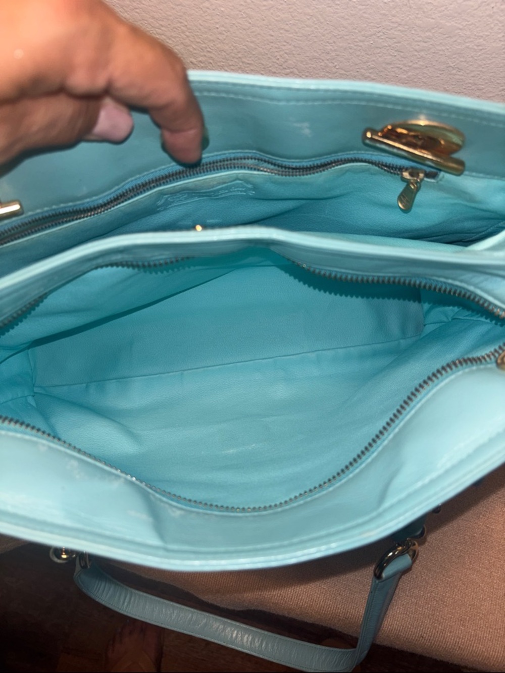 MCM Vintage Aqua Blue Shoulder bag - Picture 9 of 10